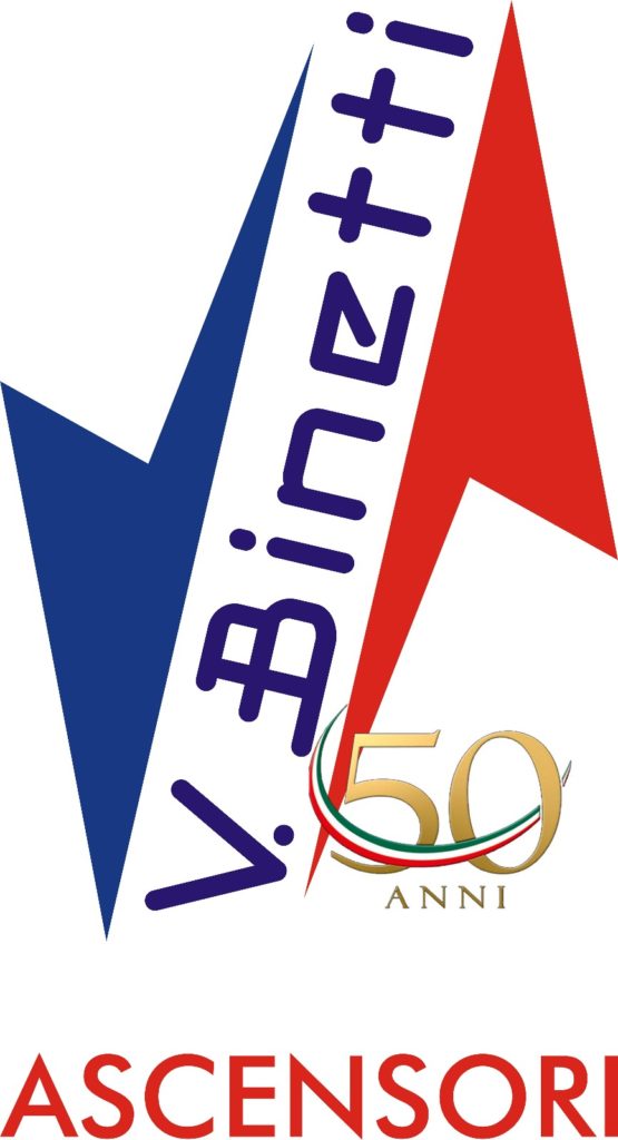 Logo per il 50° anniversario di attività Binetti Ascensori Cosenza.